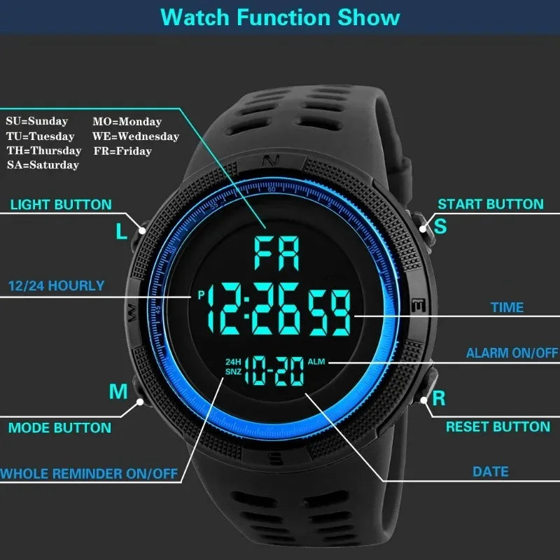 Sports Electronic Watch unisexe