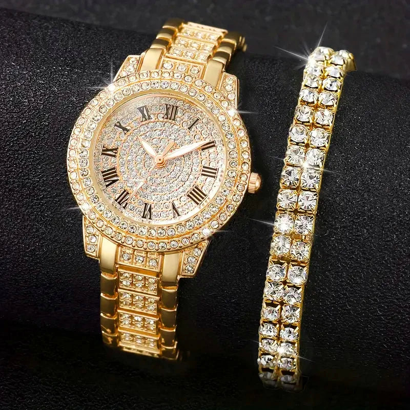 Luxury gift set 6PCS  bracelet necklace Ring earrings